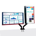 Rack para 2 monitores de 22” a 32” / Brazo soporte TEROS TE-7114