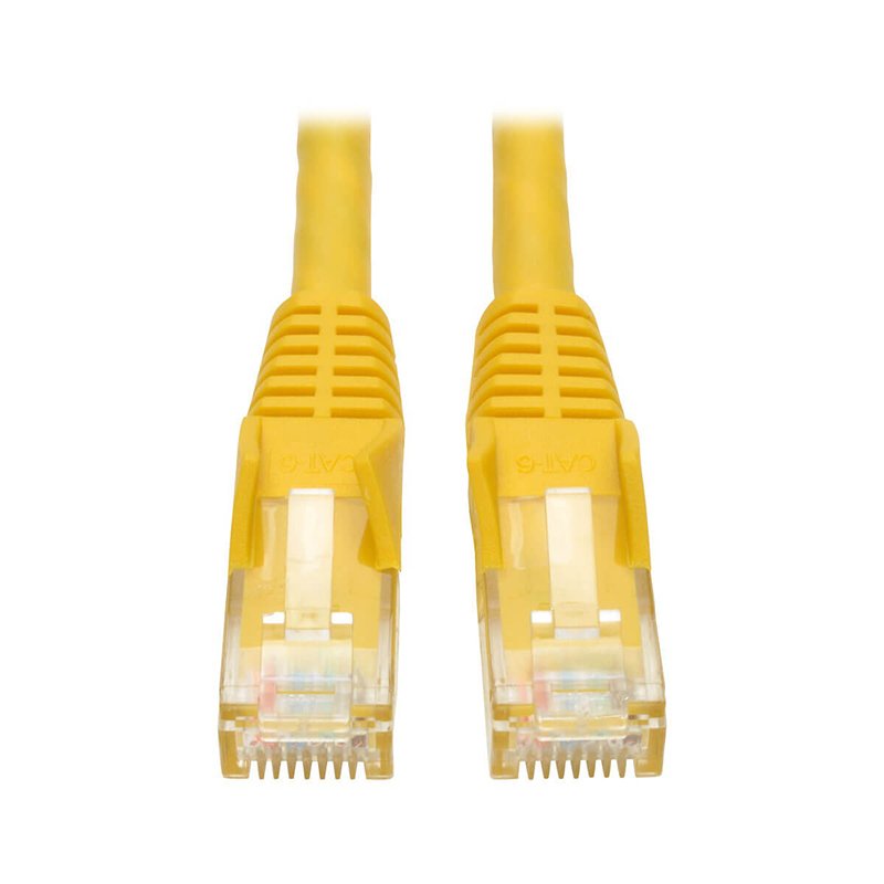 Tripp Lite series Cable Ethernet (UTP) Cat6 Gigabit (RJ45 M/M), PoE, Amarillo, 61 cm