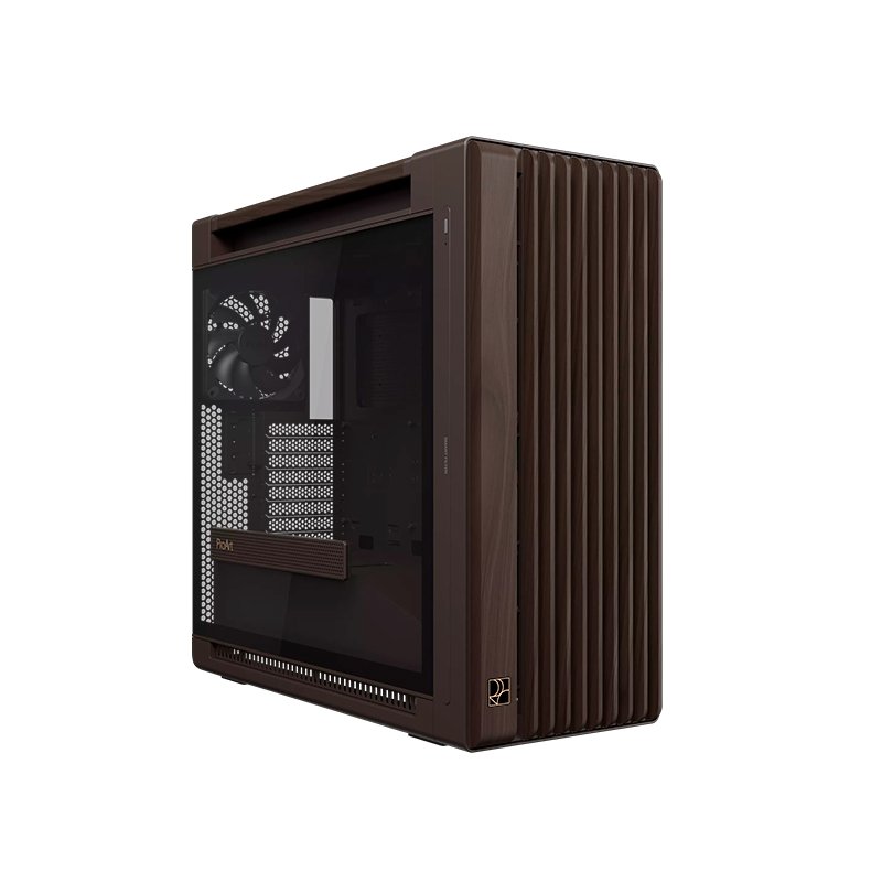 Case ASUS ProArt PA602 Wood Edition Retro Brown – Tempered Glass Panel