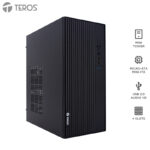 Case TEROS TE-1035S, Mini Tower ATX, 250 W, USB 3.0 / 2.0, audio HD, negro