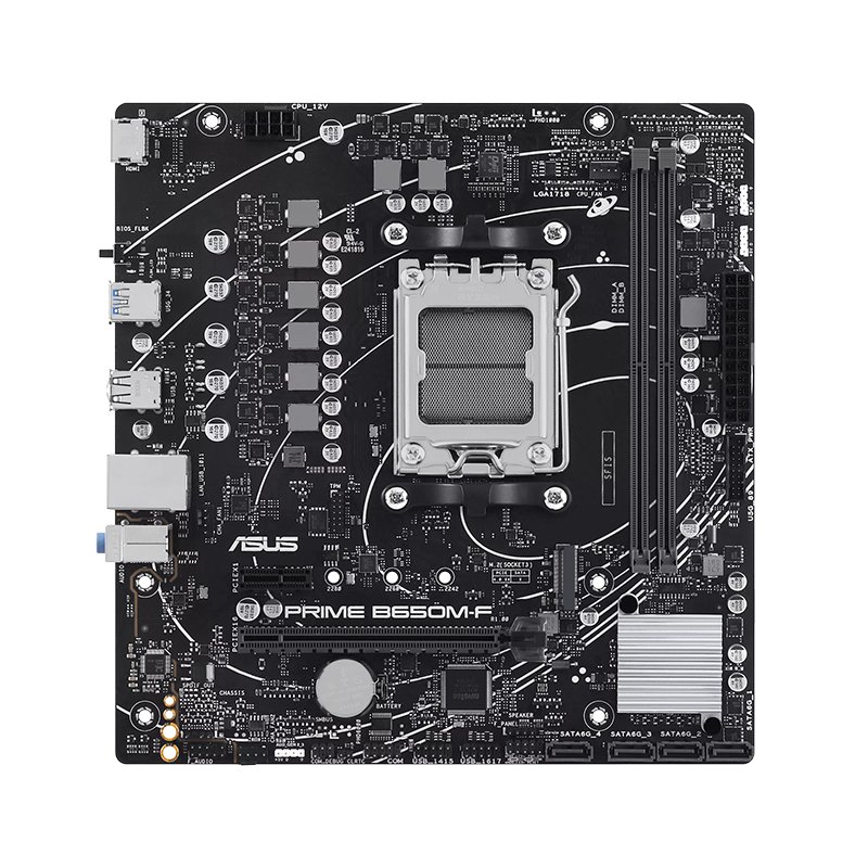 MBASB650M-F_1762363417 Motherboard ASUS PRIME B650M-F, Chipset AMD B650, Socket AMD AM5, mATX - Imagen 1