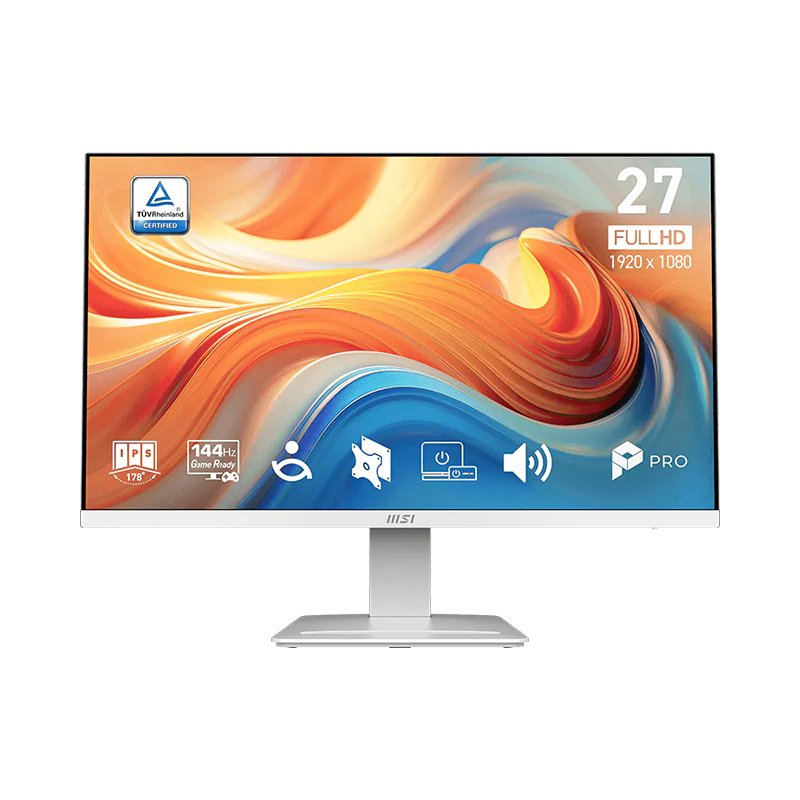 Monitor Plano MSI PRO MP273W E14A, 27” FHD IPS, 144HZ,1MS, HDMI, DP, VGA, Earphone Out Monitor Plano MSI PRO MP273W E14A, 27” FHD IPS, 144HZ,1MS, HDMI, DP, VGA, Earphone Out