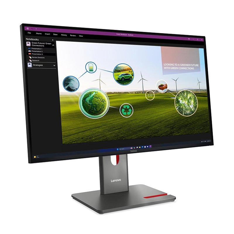 Monitor Plano Lenovo Thinkvision P27Q-40, 27” 2K QHD FAST IPS, HDMI, DP, USB