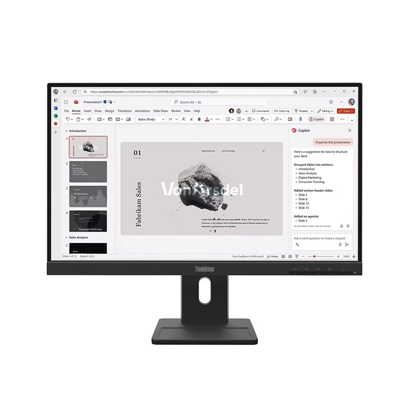 Monitor Lenovo ThinkVision E22-40, 21.5” 1920×1080 WLED IPS, HDMI/DP/VGA Color Raven Black