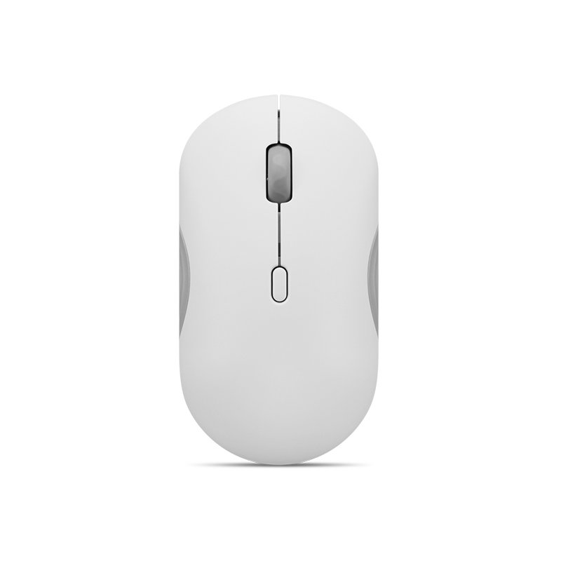 Mouse Lenovo 350 silencioso inalambrico (Dual Bluetooth 5.3) Color gris nube, sin batería