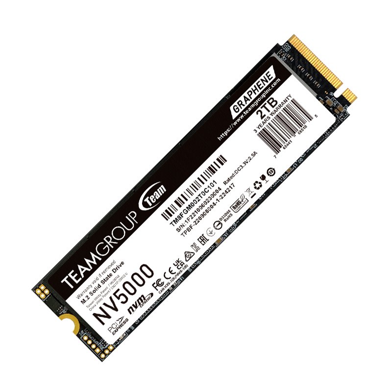 Unidad de estado solido TEAMGROUP NV5000 M.2 PCIe 4.0 SSD M.2 2TB, PCIe Gen4x4 con NVMe Unidad de estado solido TEAMGROUP NV5000 M.2 PCIe 4.0 SSD M.2 2TB, PCIe Gen4x4 con NVMe