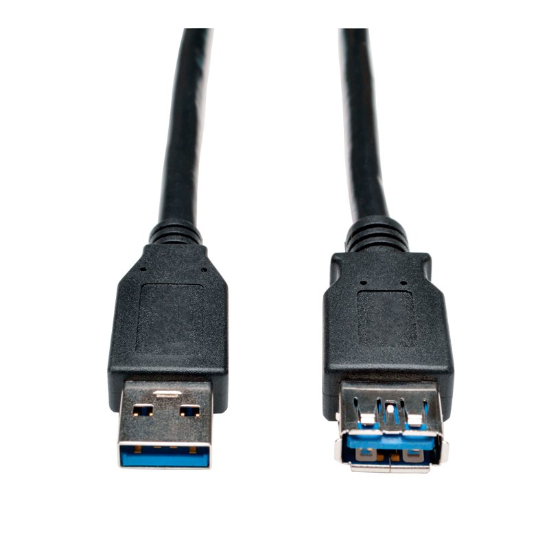 Cable de Extensión USB 3.0 SuperSpeed – USB-A a USB-A, M/H, Negro, 91 cm [3 pies]