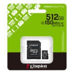 Tarjeta de Memoria Kingston 512GB MicroSD Canvas Select Plus -150MB/seg - UHS-I Clase 10 - Imagen 2