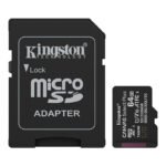 Tarjeta de Memoria Kingston 64GB MicroSD Canvas Select Plus -100MB/seg – UHS-I Clase 10