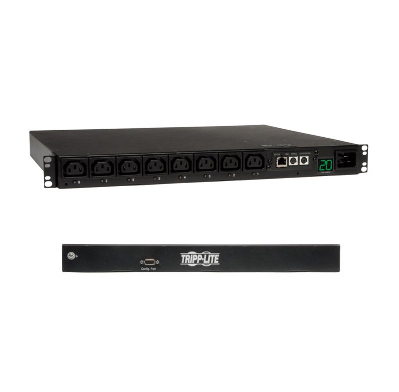 Unidad de distribución de energía Tripp-Lite PDUMH20HVNET, 3.2 – 3.8KW, Rack 1U.