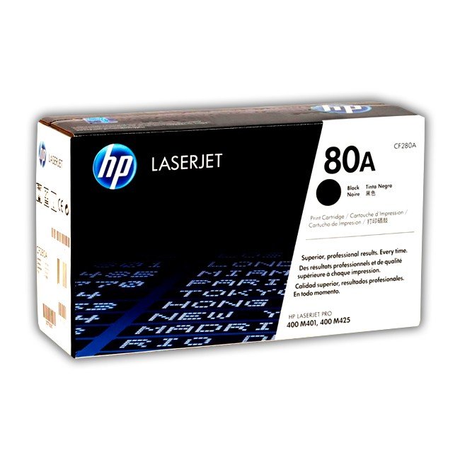 Cartucho de Toner HP CF280A Negro 80A Original