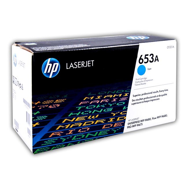 Cartucho de Toner HP CF321A Cyan 653A