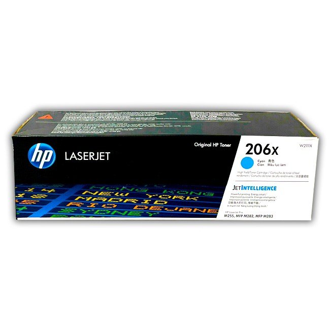 Cartucho de Toner HP W2111X Cyan 206X Cartucho de Toner HP W2111X Cyan 206X