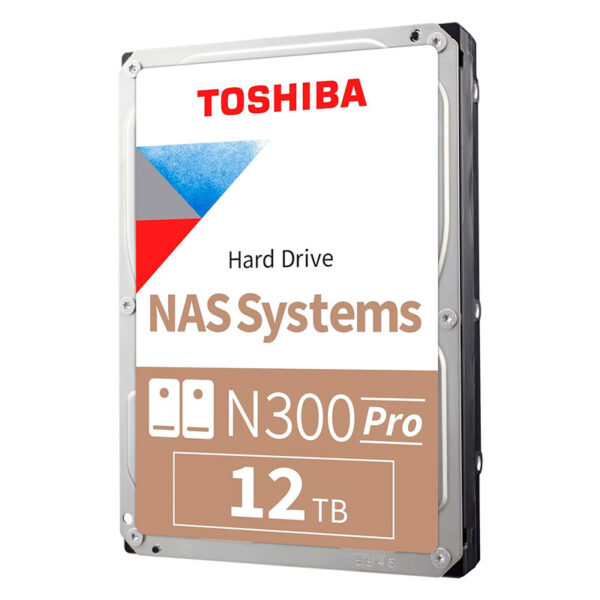 Disco duro Toshiba N300 PRO NAS, 12TB, SATA 6.0Gb/s, 7200rpm, 512MB Cache, 3.5”.