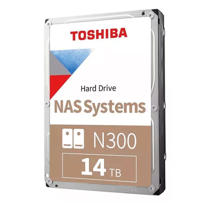 hdtowg51exzsta Disco duro Toshiba N300 NAS, 14TB, SATA 6.0Gb/s, 7200rpm, 512MB Cache, 3.5”. - Imagen 1