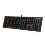 Teclado mecánico TE-4068G, retroiluminación rainbow, USB 2.0, español, color negro - Imagen 2