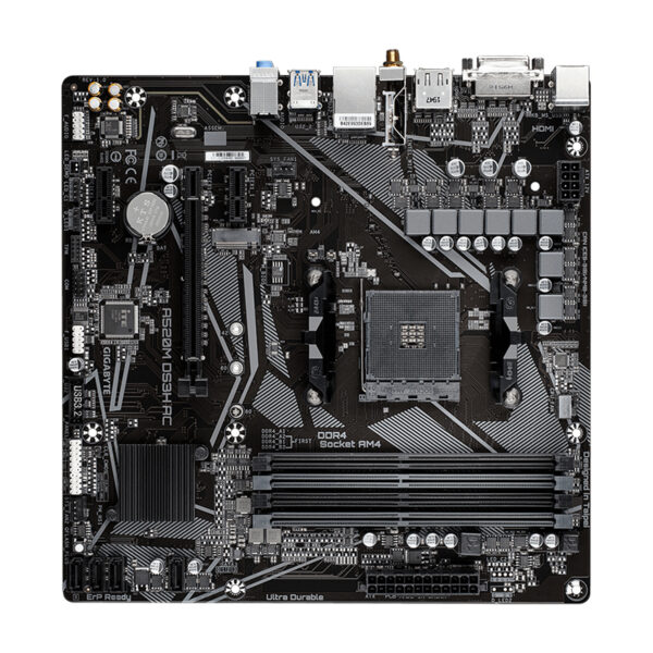 Motherboard Gigabyte A520M DS3H AC, AM4, DDR4, DVI-D, HDMI, DP, Micro-ATX