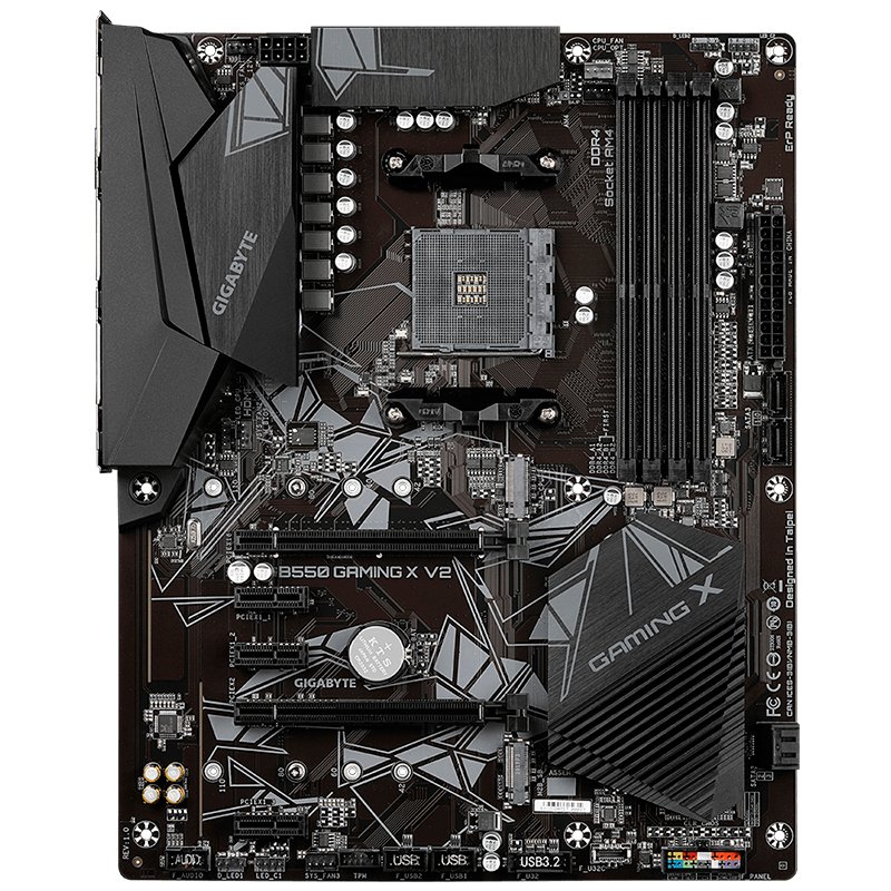Motherboard Gigabyte B550 GAMING X V2 (rev. 1.0), Chipset AMD B550, Socket AMD AM4, ATX Motherboard Gigabyte B550 GAMING X V2 (rev. 1.0), Chipset AMD B550, Socket AMD AM4, ATX