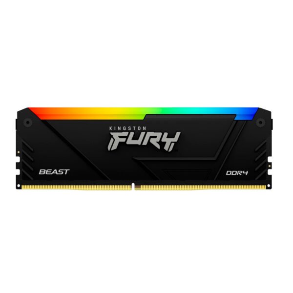 Memoria Kingston Fury Beast RGB BLACK, 16GB DDR4 3200 MT/s, PC4-25600, CL16, 1.35V.
