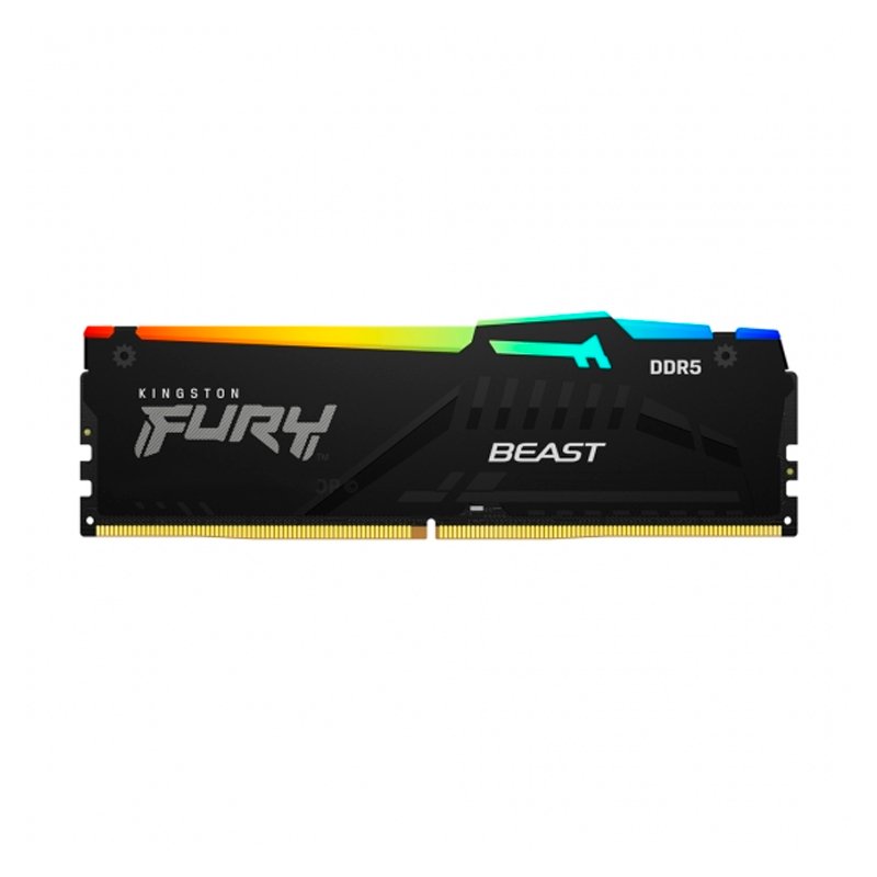 Memoria Kingston Fury Beast 16GB DDR5-6000MT/s, PC5-48000, CL36, 1.35V, 288-Pin, RGB
