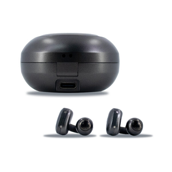 Audífonos TEROS TE-8079N, Bluetooth, TWS, negro