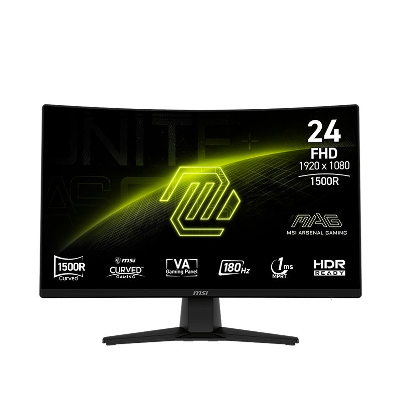 Monitor MSI MAG 242C Curvo (1500R) 23.6, FHD VA, HDMI / DP / Headphone-Out