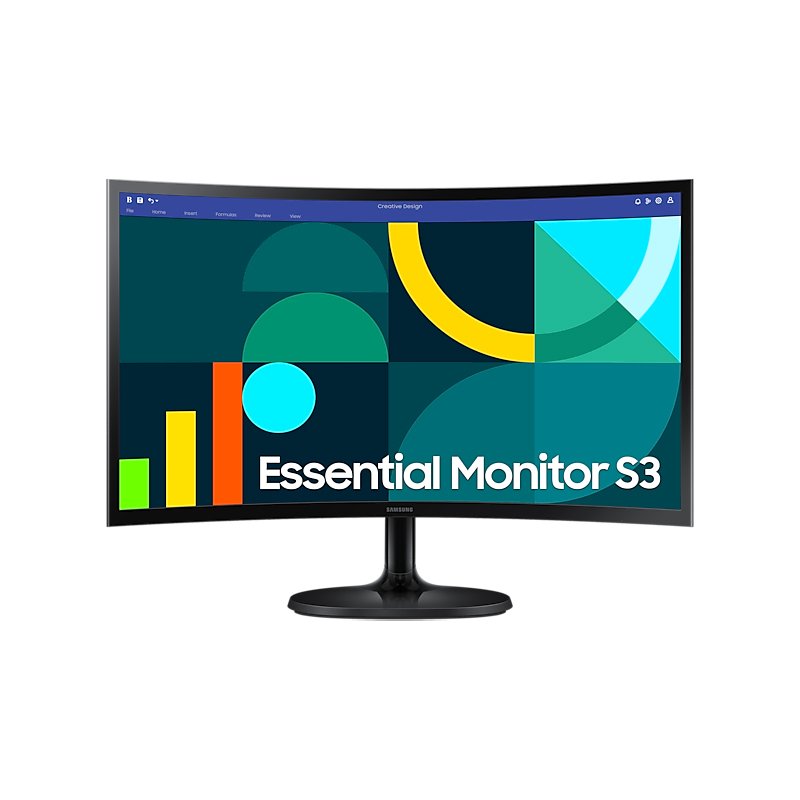 Monitor Samsung LS24D360GALXPE 24” FHD (1920×1080) VA Curvo, HDMI x1/VGA x1/Auriculares x1