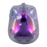 Mouse gamer TEROS TE-1216G, 2 botones, RGB, transparente - Imagen 2