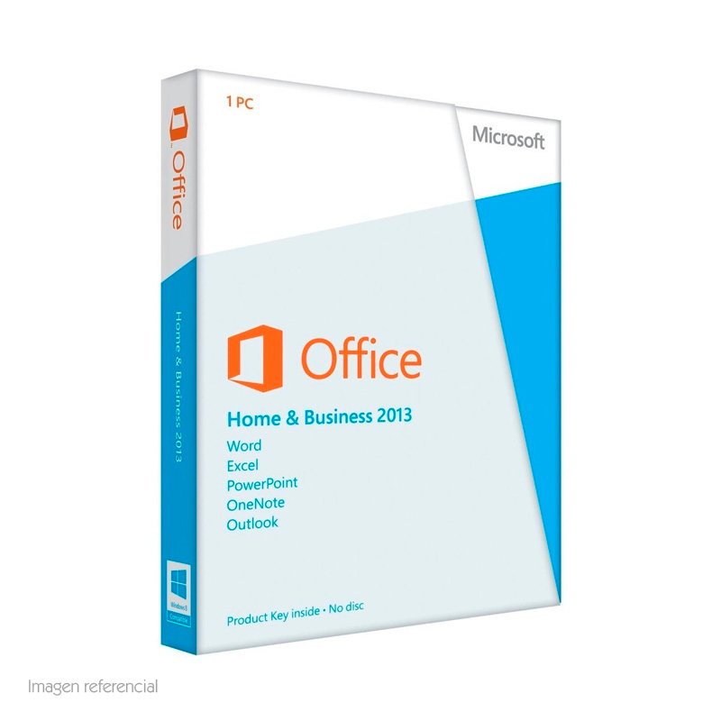 Software Microsoft Office Home and Business 2013, español, DVD. Software Microsoft Office Home and Business 2013, español, DVD.