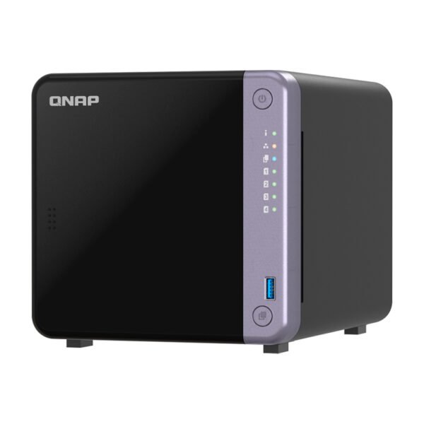 Servidor NAS QNAP TS-432X-4G, ARM AL524 4C/2GHz, 4GB RAM SODIMM, Bahias: 4×3.5” SATA