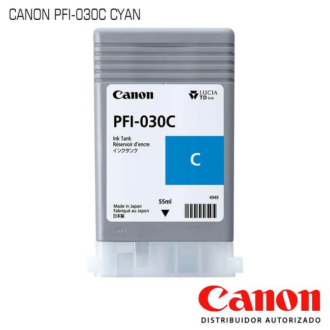 Cartucho de Tinta Canon PFI-030C Cyan