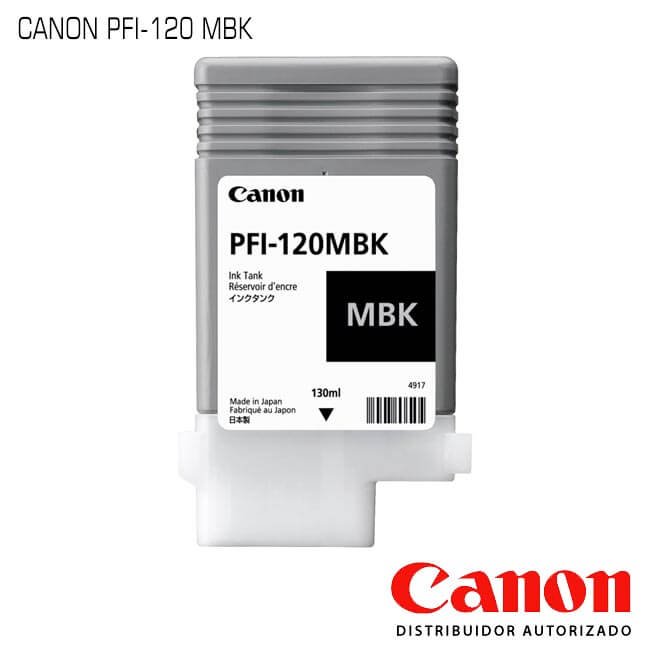 Tanque de Tinta Canon PFI-120MBK Matte Black Tanque de Tinta Canon PFI-120MBK Matte Black