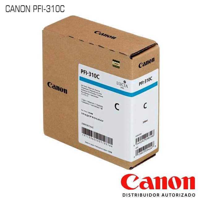 Tinta Canon PFI-310C Cyan【 original 】
