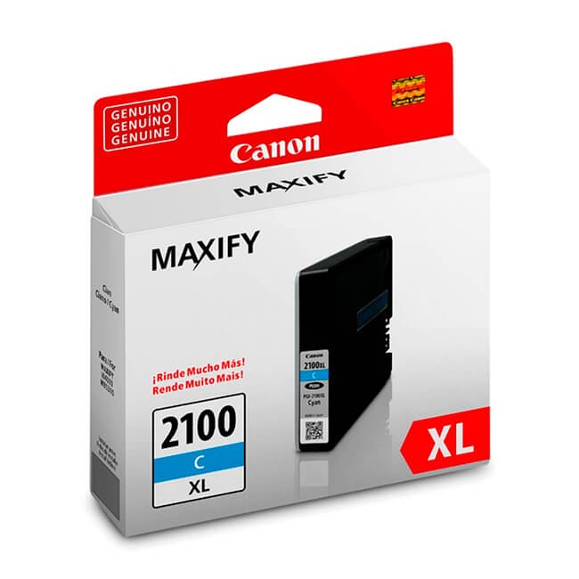 Cartucho de Tinta Canon PGI-2100XL alta capacidad Cian