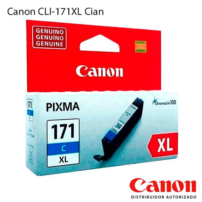 Cartucho de Tinta Canon CLI-171XL alta capacidad Cian