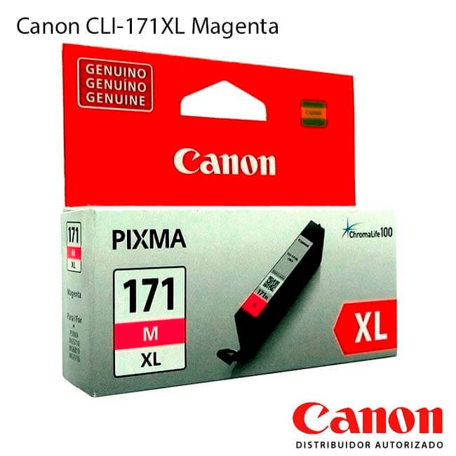 Cartucho de Tinta Canon CLI-171XL alta capacidad Magenta