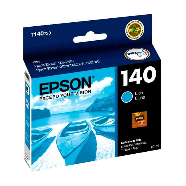 Tinta Epson T140220 original T1402 Cian