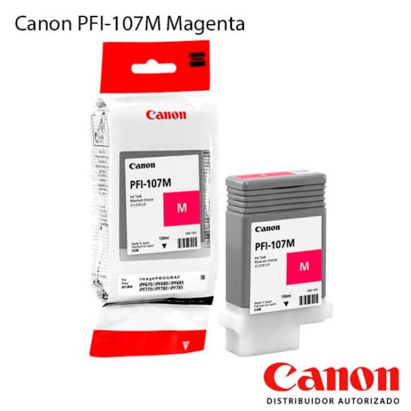 Cartucho de Tinta Canon PFI-107M Magenta