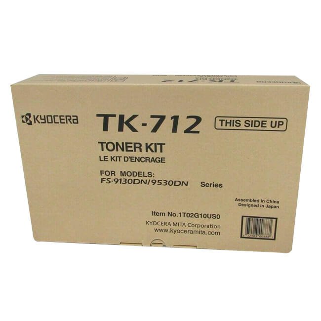 Toner Kyocera FS-9530DN, 9130DN TK-712 Original Negro