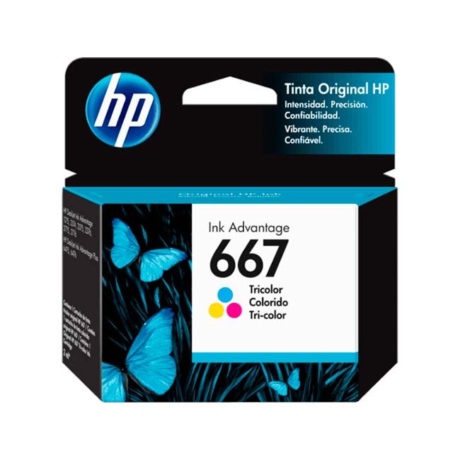 Cartucho de Tinta HP 667 Tricolor Original