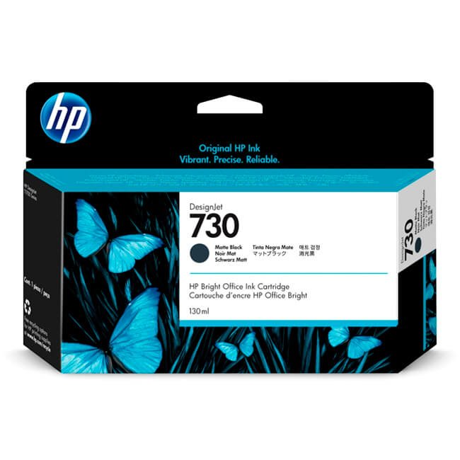 Tinta HP 730 original P2V65A Matte Black