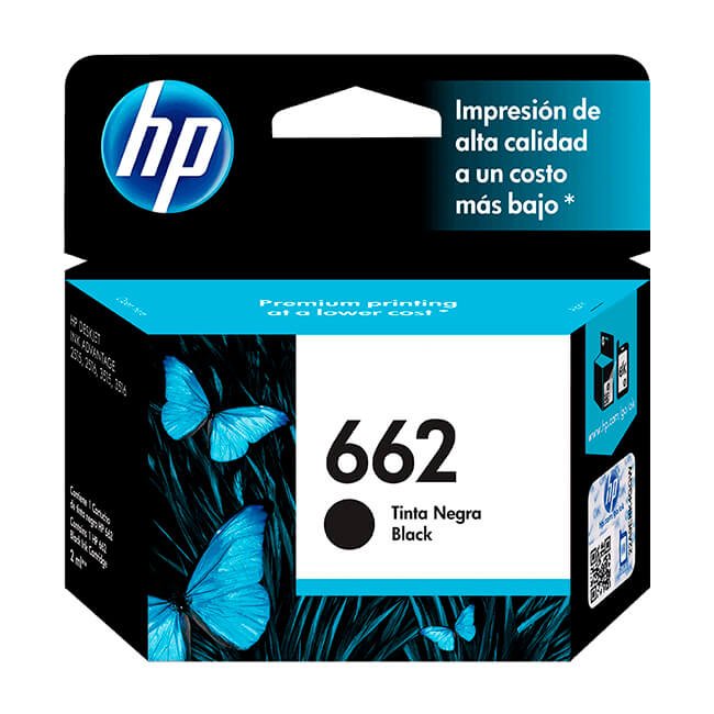 Tinta HP 662 original CZ103AL Negro