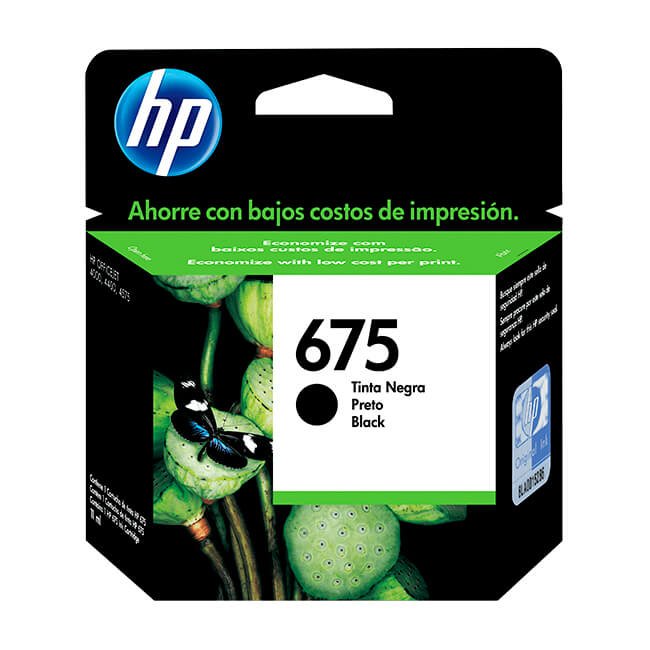 Tinta HP 675 original CN690AL Negro