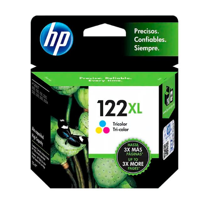 Tinta HP 122XL original CH564HL Tricolor