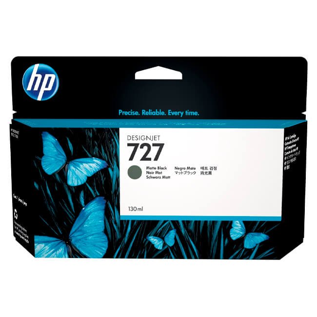 Tinta HP 727A original B3P22A Matte Black