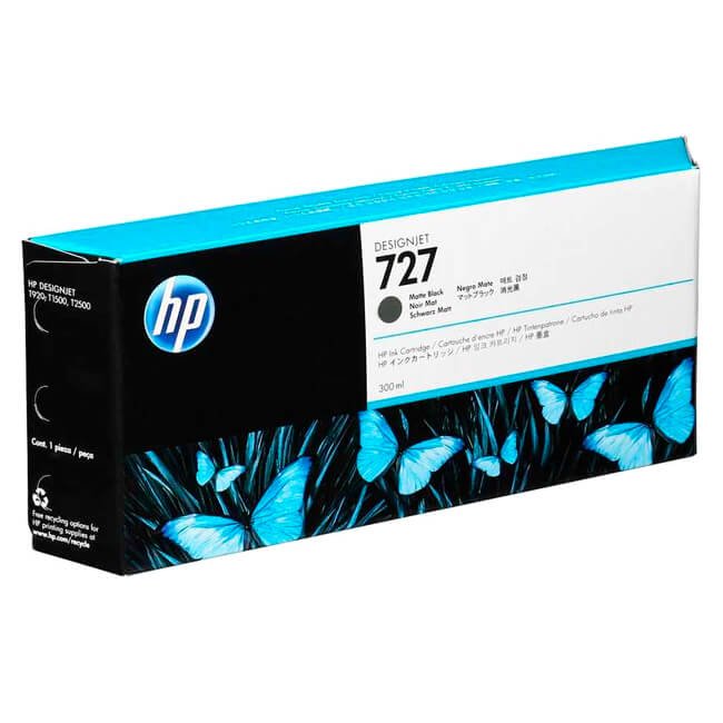 Tinta HP 727A original C1Q12A Matte Black