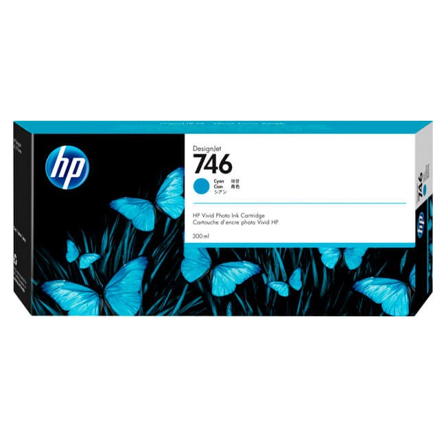Tinta HP 746 original P2V80A Cian