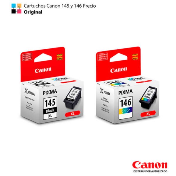 Cartuchos Canon 145 y 146 Precio | Negro y Tricolor | Original âœ“