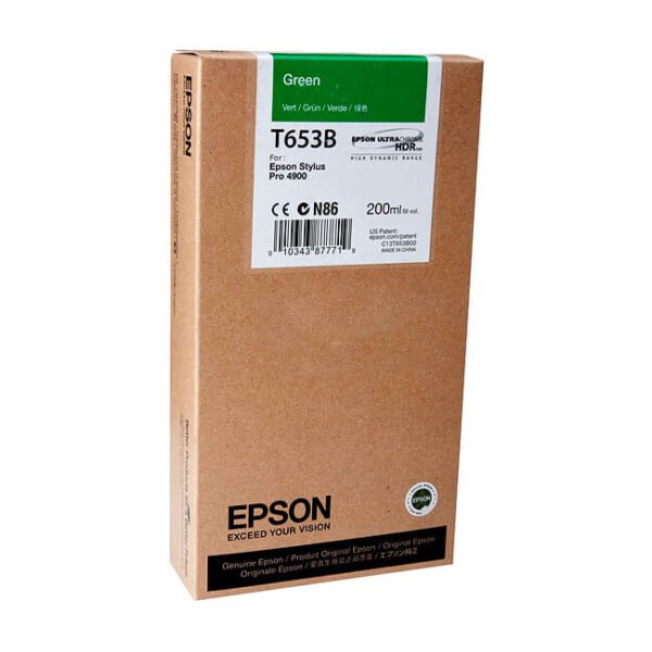 Tinta Epson T653B00 original T653B Green