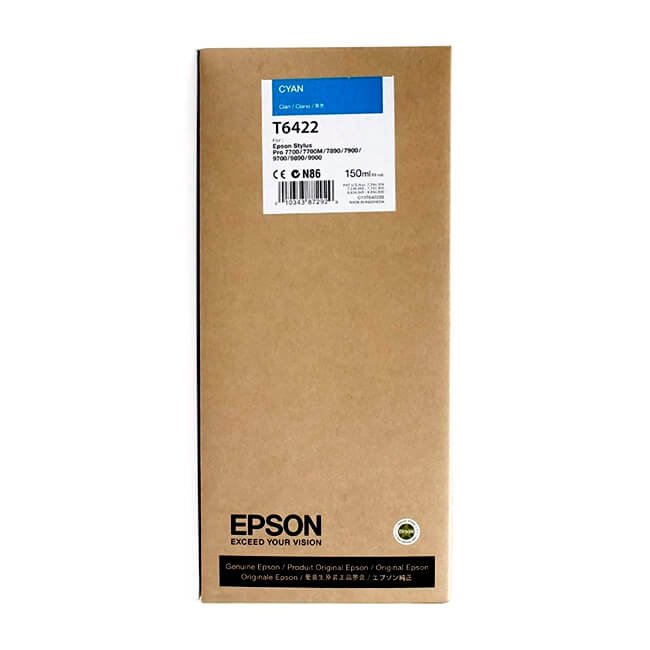 Tinta Epson T642200 original T6422 Cian
